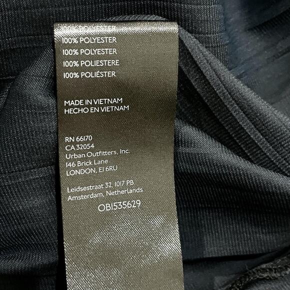 Anthropologie Shirt Womens Small Petite Black Loose Button Front Blouse Top - Picture 9 of 9